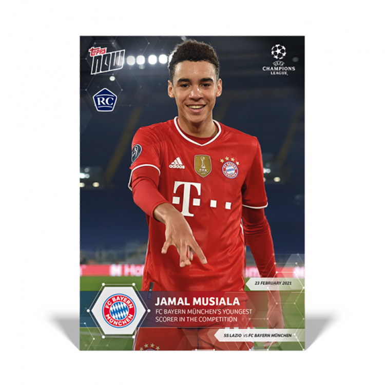 FC Bayern München’s Youngest scorer in the competition - UCL Topps NOW® Card #45 - Print Run: 9352