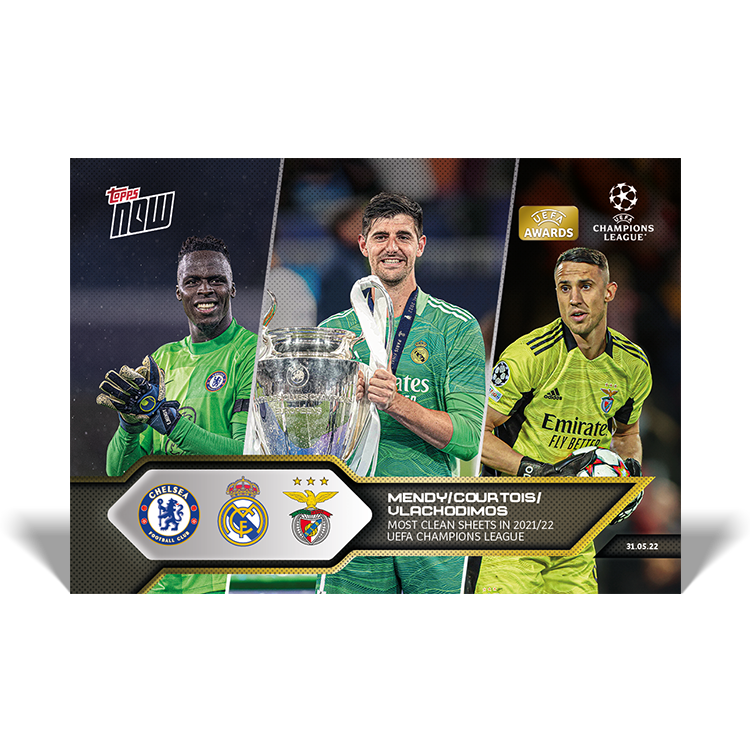 Most clean sheets in 2021-22 UEFA Champions League - UCL Topps NOW® Card #172 - PR: 374