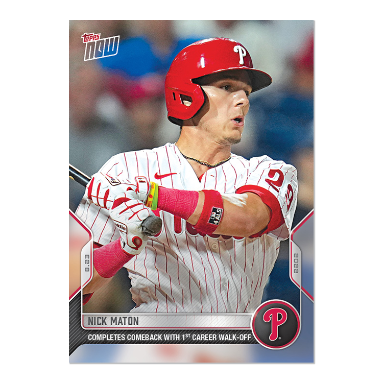Nick Maton  - 2022 MLB Topps NOW® Card 763 - PR: 384