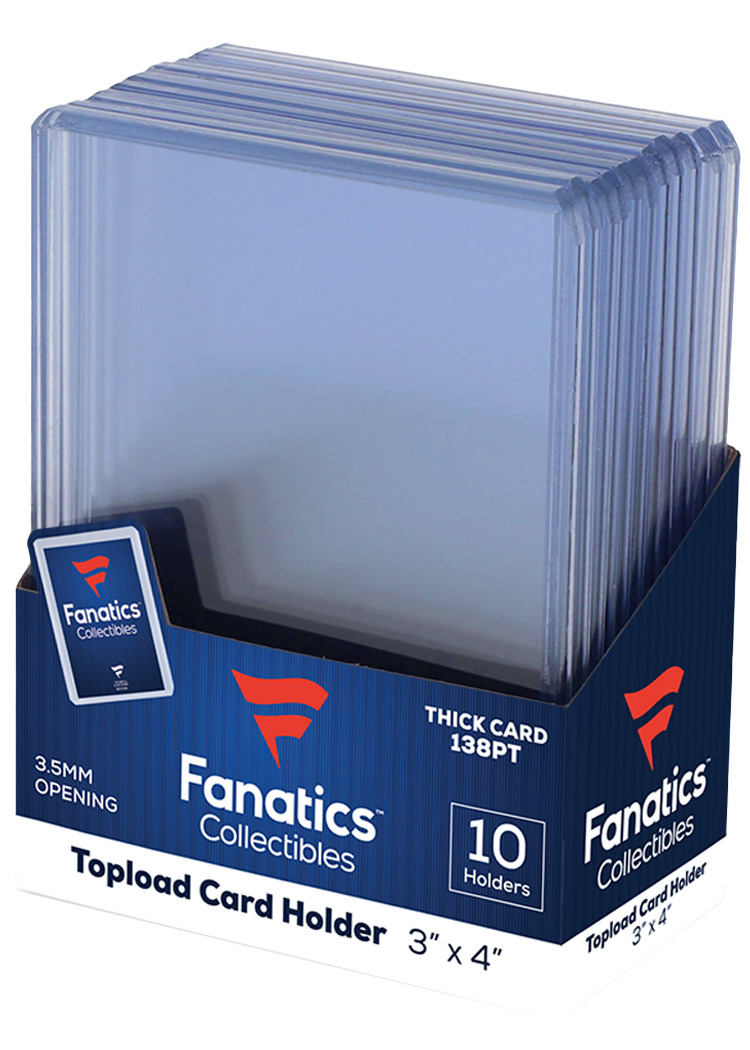 QA SOLD OUT - Fanatics Collectibles 138pt 3x4 Top Loader - 10 count (QA)
