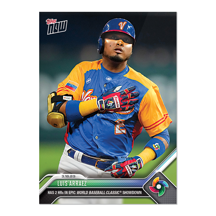 Luis Arraez  - 2023 World Baseball Classic Topps NOW® Card 58 - PR: 428