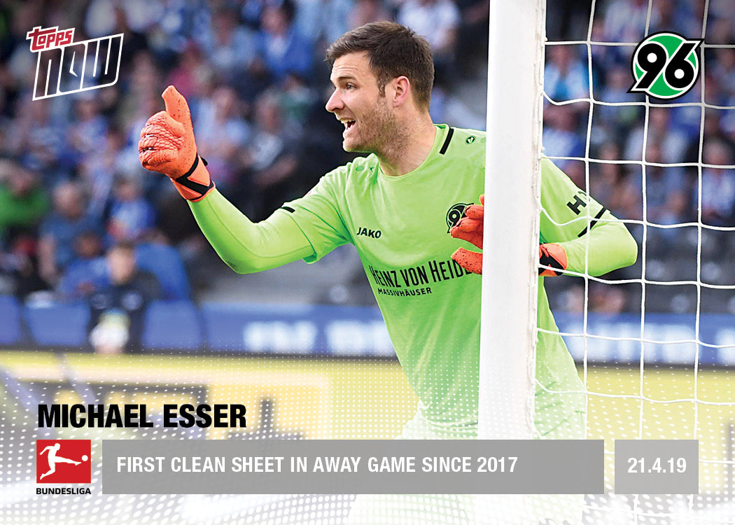 First clean sheet in away game since 2017 - Bundesliga Topps NOW® Card 110 - Print Run: 40
