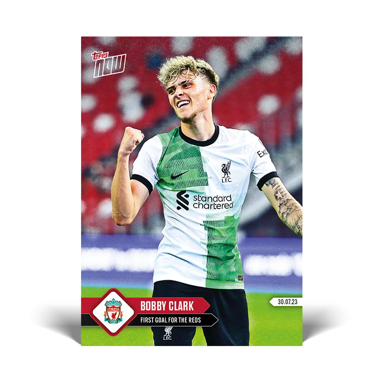 First goal for the Reds - Liverpool Topps NOW® Card #001