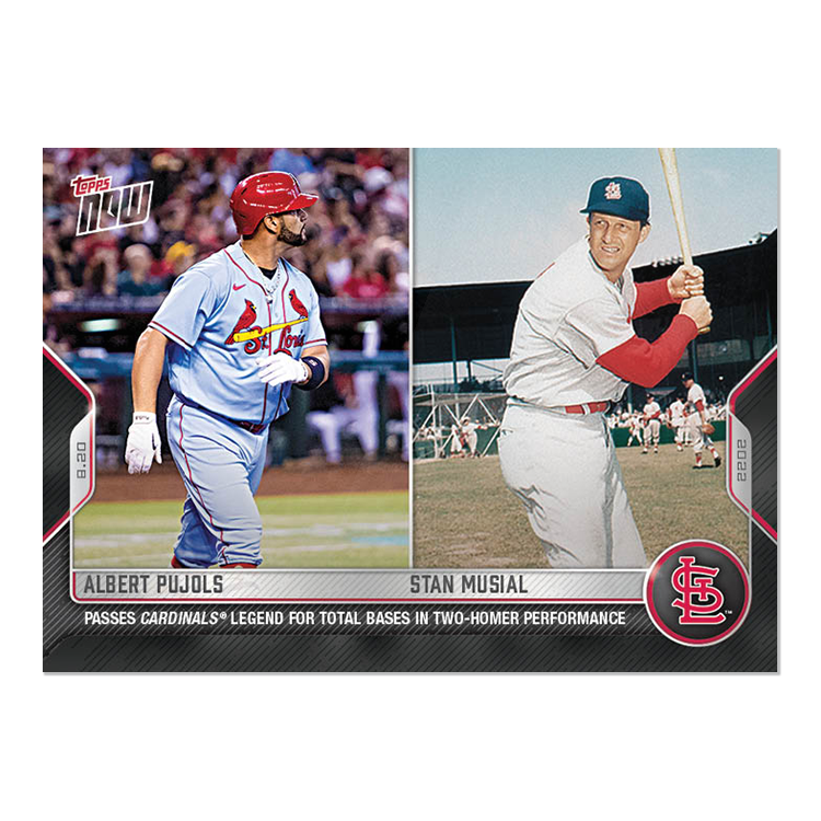 Albert Pujols/Stan Musial  - 2022 MLB Topps NOW® Card 750 - PR: 1940