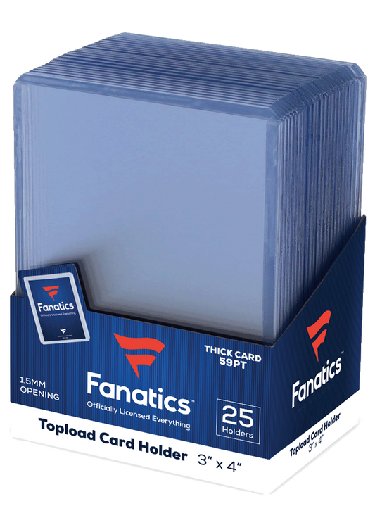 Fanatics 59pt 3x4 Top Loader - 25 Count